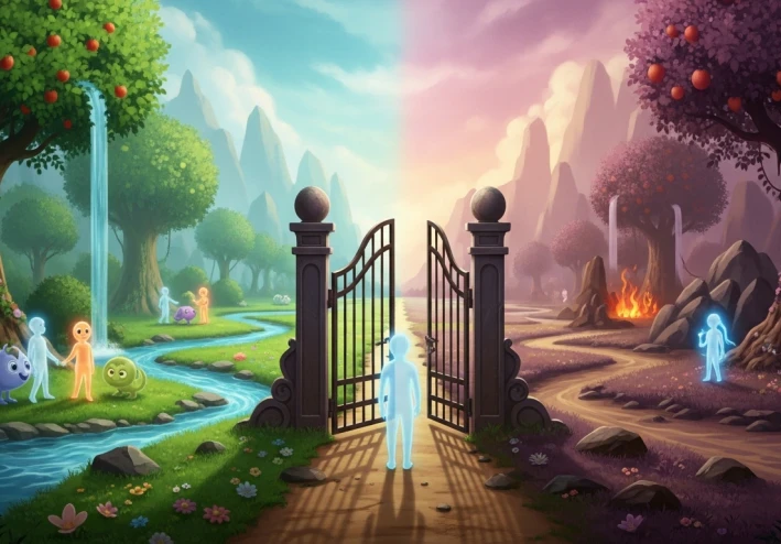 رحلة النفس بعد الموت في القرآن والسنة | ماذا يحدث في القبر؟ وما هو البرزخ؟