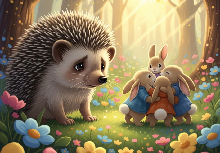 قصه القنفذ " قنفذ " و العناق الدافئ