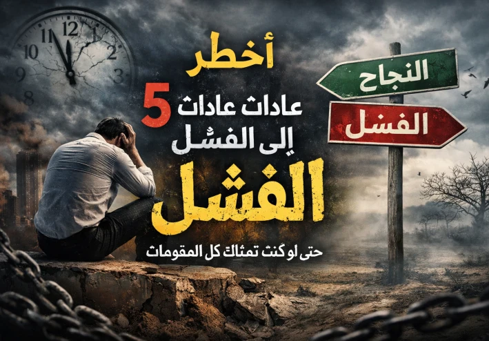 لماذا يفشل الأذكياء؟ خمس عادات خفية تدمر مستقبلك