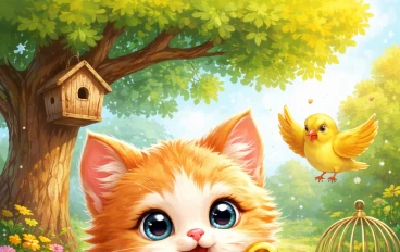 القط الصغير والمفتاح الذهبي 🗝️🐱