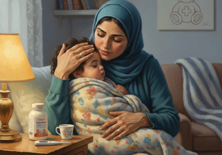 الأمهات وخافضات الحرارة للأطفال