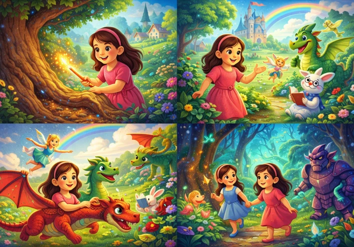 مغامرات ليلى وعصا السحر في عالم الحكايات – قصص أطفال تعليمية قصيرة