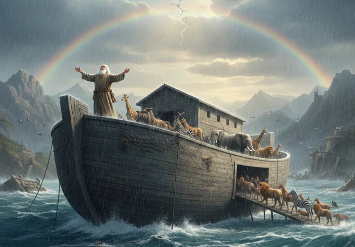 قصة سيدنا نوح عليه السلام ...دعوة الصبر والايمان في مواجهة