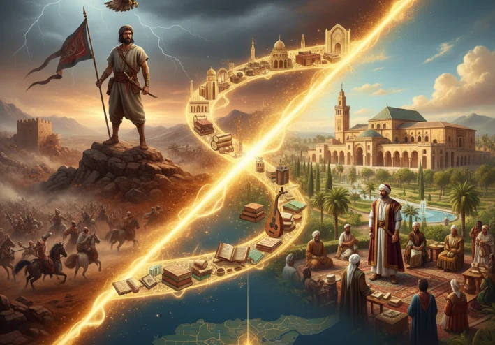 صقر قريش وبناء الفردوس الأموي: انتقال الحضارة من الشام إلى الأندلس