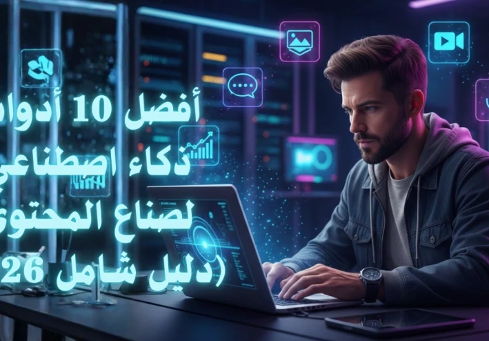أفضل 10 أدوات ذكاء اصطناعي لصناع المحتوى (دليل شامل 2026)
