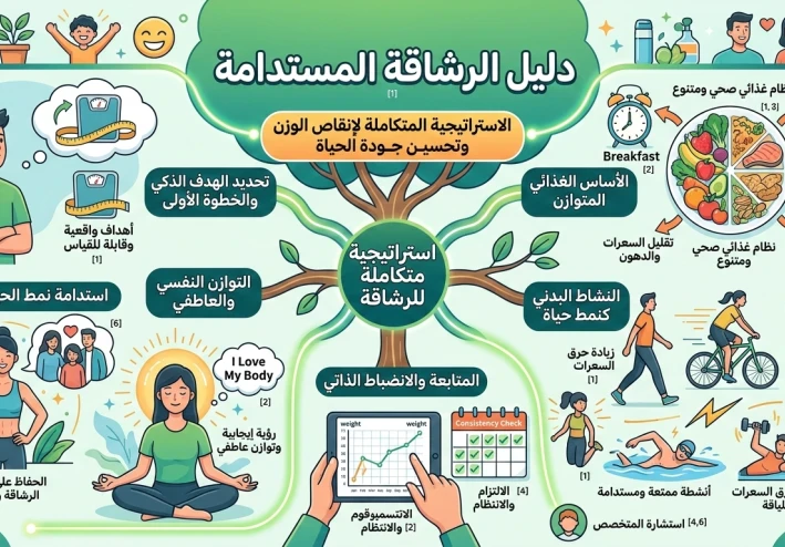 دليل الرشاقة المستدامة: الاستراتيجية المتكاملة لإنقاص الوزن وتحسين جودة الحياة
