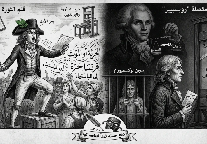 كاميل ديمولان: قلم الثورة الصاخب وضحية مقصلة "روبسبيير"