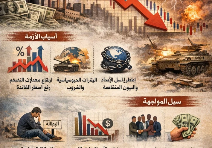 بين التضخم والديون: ملامح الانهيار الاقتصادي المحتمل