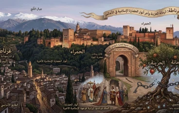 غرناطة: الرمانة الحزينة وآخر أنوار الحضارة الإسلامية في الأندلس