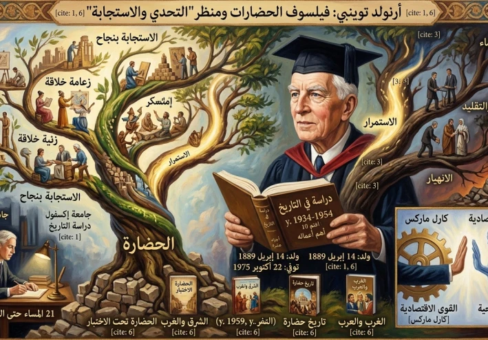 أرنولد توينبي: فيلسوف الحضارات ومنظر "التحدي والاستجابة"