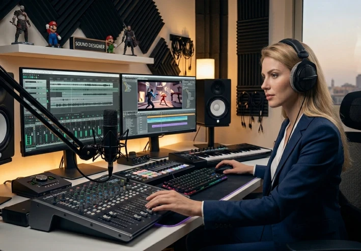 ربح 20 دولار من تصميم موأثرات صوتيه للالعاب فقط