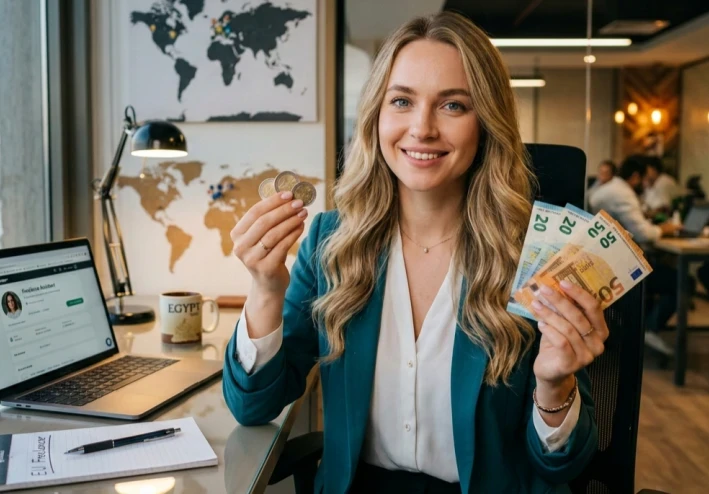 ازاي تربح بعمله اليورو (€) اونلاين داخل دوله مصر بطريقه سهله نوعا معا