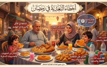 أخطاء التغذية في رمضان: لماذا يزداد وزنك رغم صيامك؟ (الحلول العملية)