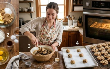 طريقه عمل كوكيز زي المحلات في ١٥ دقيقه فقط