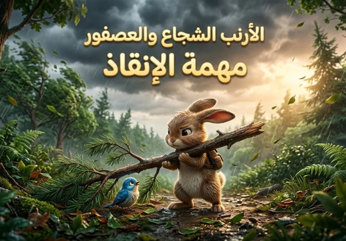 الأرنب الذي تعلّم الشجاعة: حكاية صغيرة عن قلبٍ أصبح كبيرًا