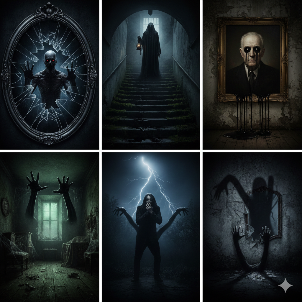 سر المرآة المحطمة في غرفة الجدة