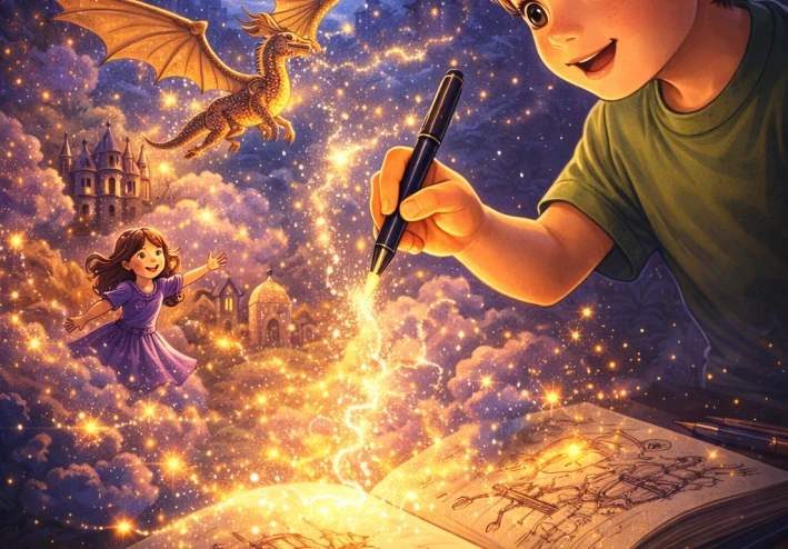 قصة القلم السحري | من أجمل قصص أطفال قبل النوم الهادفة