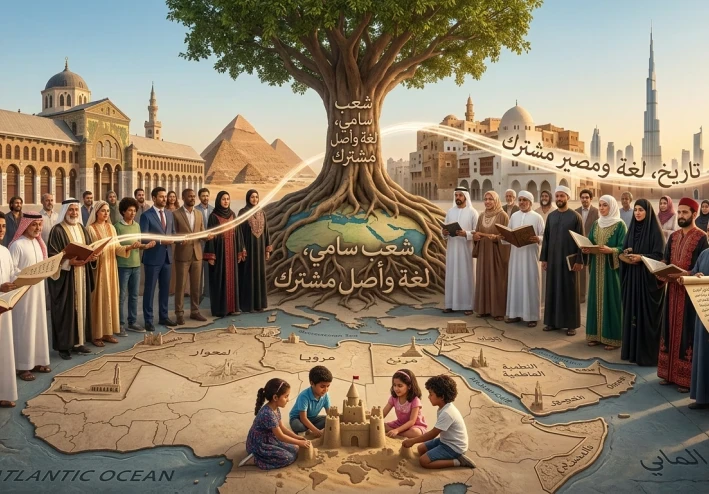 العرب والسامية: سيرة المهد الأول والفتوحات الكبرى من الجزيرة إلى المحيط