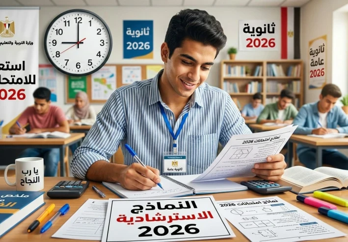 النماذج الاسترشادية لطلاب الثانوية العامة 2026.