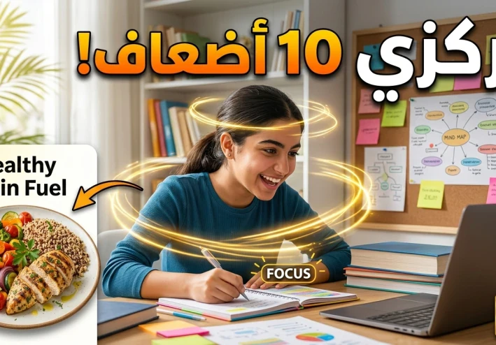 🧠 سر التركيز العالي: إزاي تزودي تركيزك 10 أضعاف في المذاكرة من غير ملل؟
