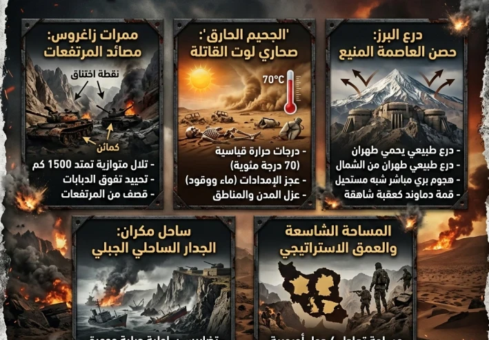 جحيم الجغرافيا: لماذا تبتلع الأرض الإيرانية أحلام الغزاة؟