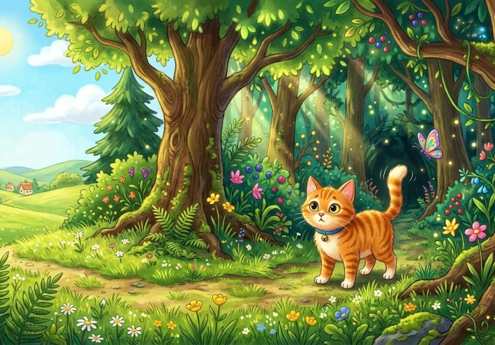 مغامرة القطة الصغيرة | قصة أطفال عن الشجاعة ومواجهة الخوف