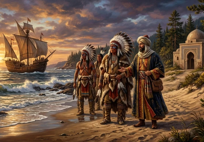 "الحقيقة التي أخفاها التاريخ: هل كان الهنود الحمر على صلة بالإسلام قبل اكتشاف أمريكا؟"😱