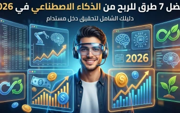 أفضل 7 طرق للربح من الذكاء الاصطناعي في 2026: دليلك الشامل لتحقيق دخل مستدام