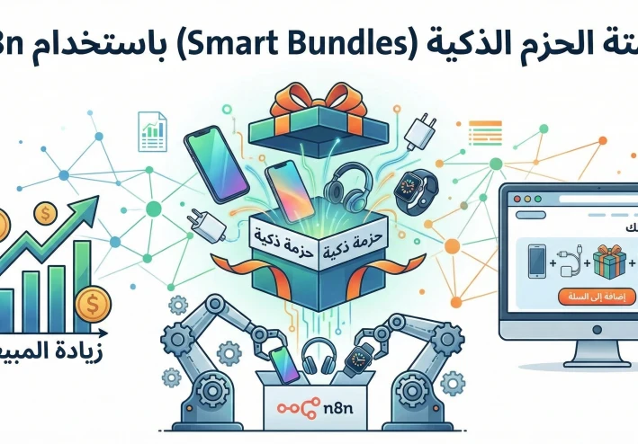 كيف تضاعف أرباح متجرك الإلكتروني بأتمتة "الحزم الذكية" (Smart Bundles) باستخدام n8n