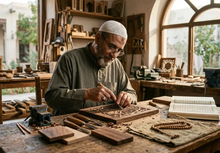 العمل مع الله عباده