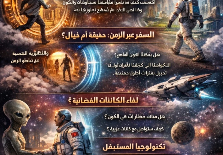 ⏳🚀 "هل يمكننا السفر عبر الزمن وملاقاة الكائنات الفضائية؟ استكشاف أسرار الكون المجهولة!"