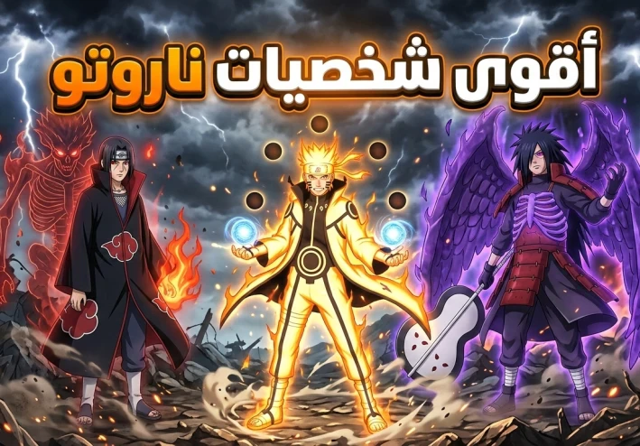 أقوى 10 شخصيات في أنمي ناروتو بالترتيب… من المركز الأول؟