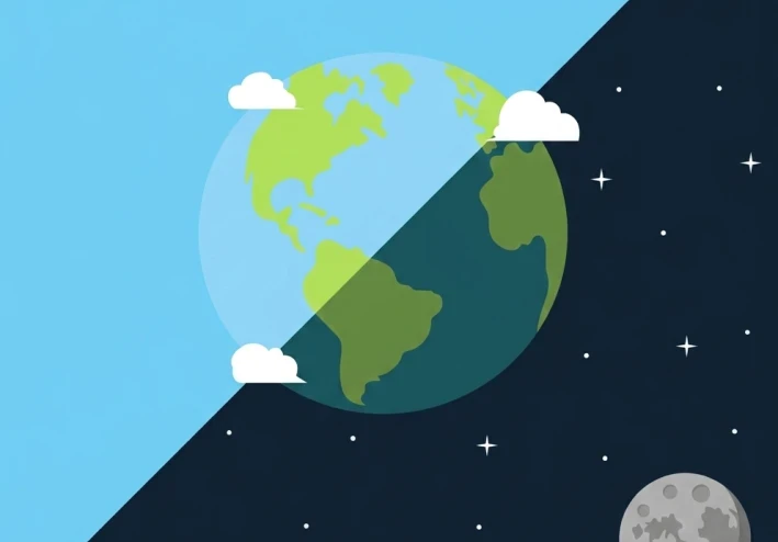 تعاقب الليل والنهار رحلة الأرض اليومية التي لا يشعر بها الإنسان