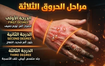 الحروق ليست مجرد جرح… تعرّف على درجاتها الثلاثة وخطورتها