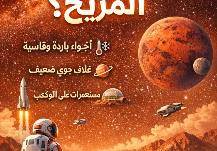 هل يمكن للانسان ان يعيش على كوكب المريخ ؟