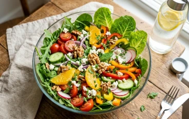 : "ثورة الألوان في طبق: لماذا ليست السلطة مجرد (خضار مقطع)؟"