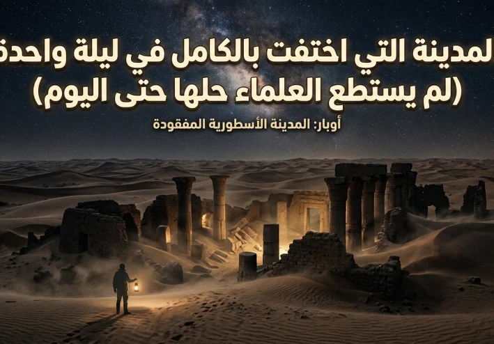 مدينة اختفت في ليلة واحده... لغز لم يحله العلماء حتى اليوم