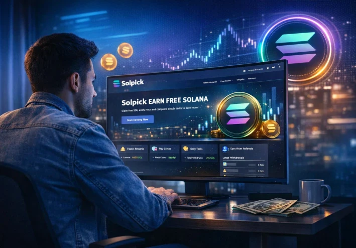 شرح موقع Solpick للربح من عملة Solana مجانًا (دليل كامل للمبتدئين)
