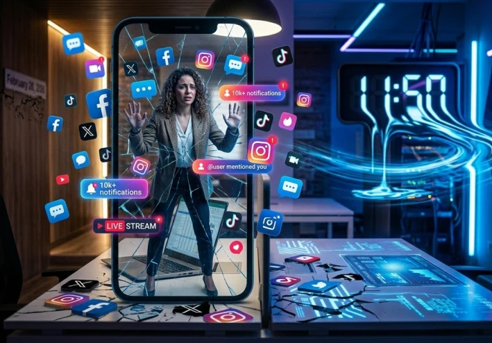 الحقيقة الصادمة: كم ساعة يسرق هاتفك من حياتك كل يوم؟