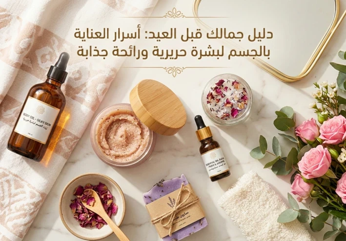 دليل جمالك قبل العيد: أسرار العناية بالجسم لبشرة حريرية ورائحة جذابة