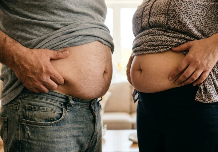 مشكلة الكرش عند الرجال والنساء