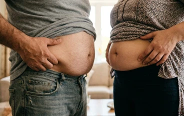 مشكلة الكرش عند الرجال والنساء