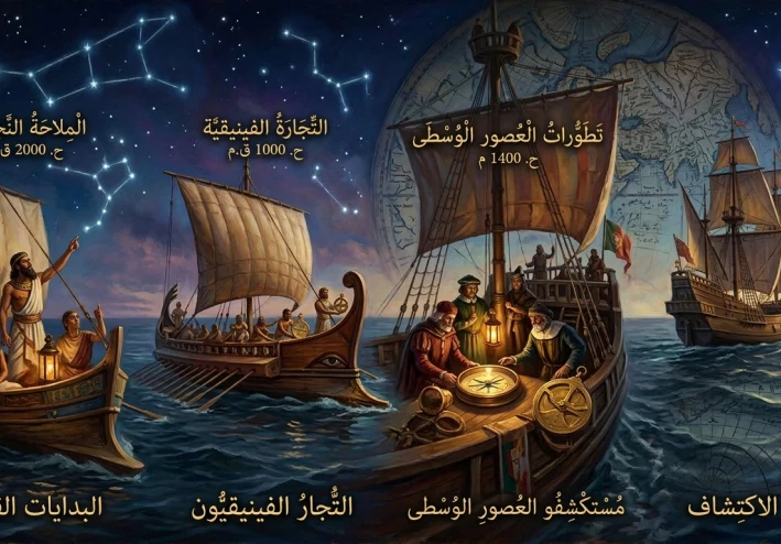تطوّر الملاحة البحرية عبر العصور وتأثيرها على تشكيل العالم