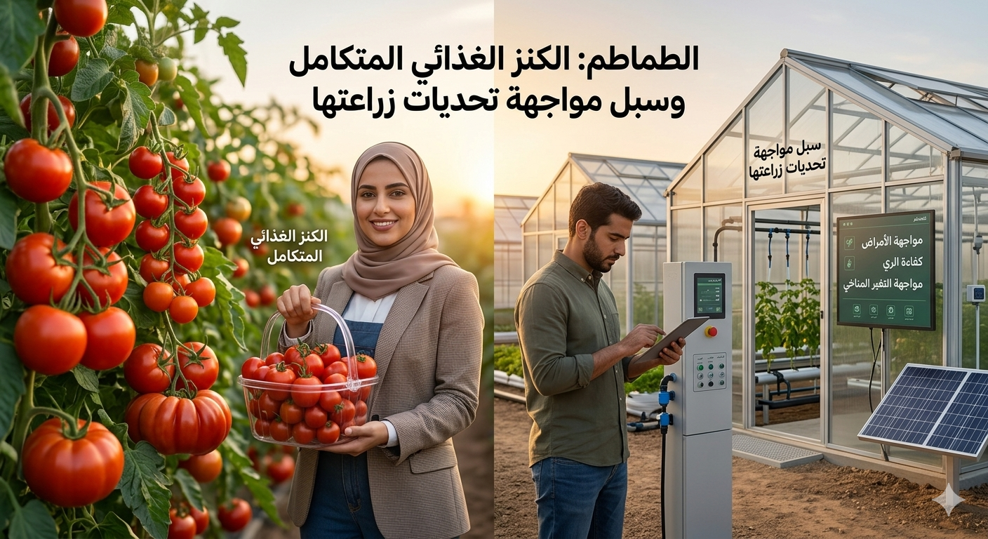 الطماطم: الكنز الغذائي المتكامل وسبل مواجهة تحديات زراعتها