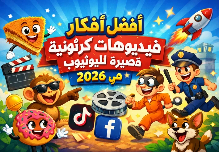 أفضل أفكار فيديوهات كرتونية قصيرة لليوتيوب في 2026