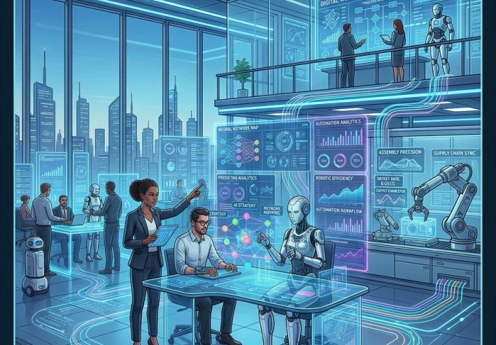 أتمتة الأعمال والذكاء الاصطناعي: التحول العميق الذي يعيد تشكيل الاقتصاد الرقمي