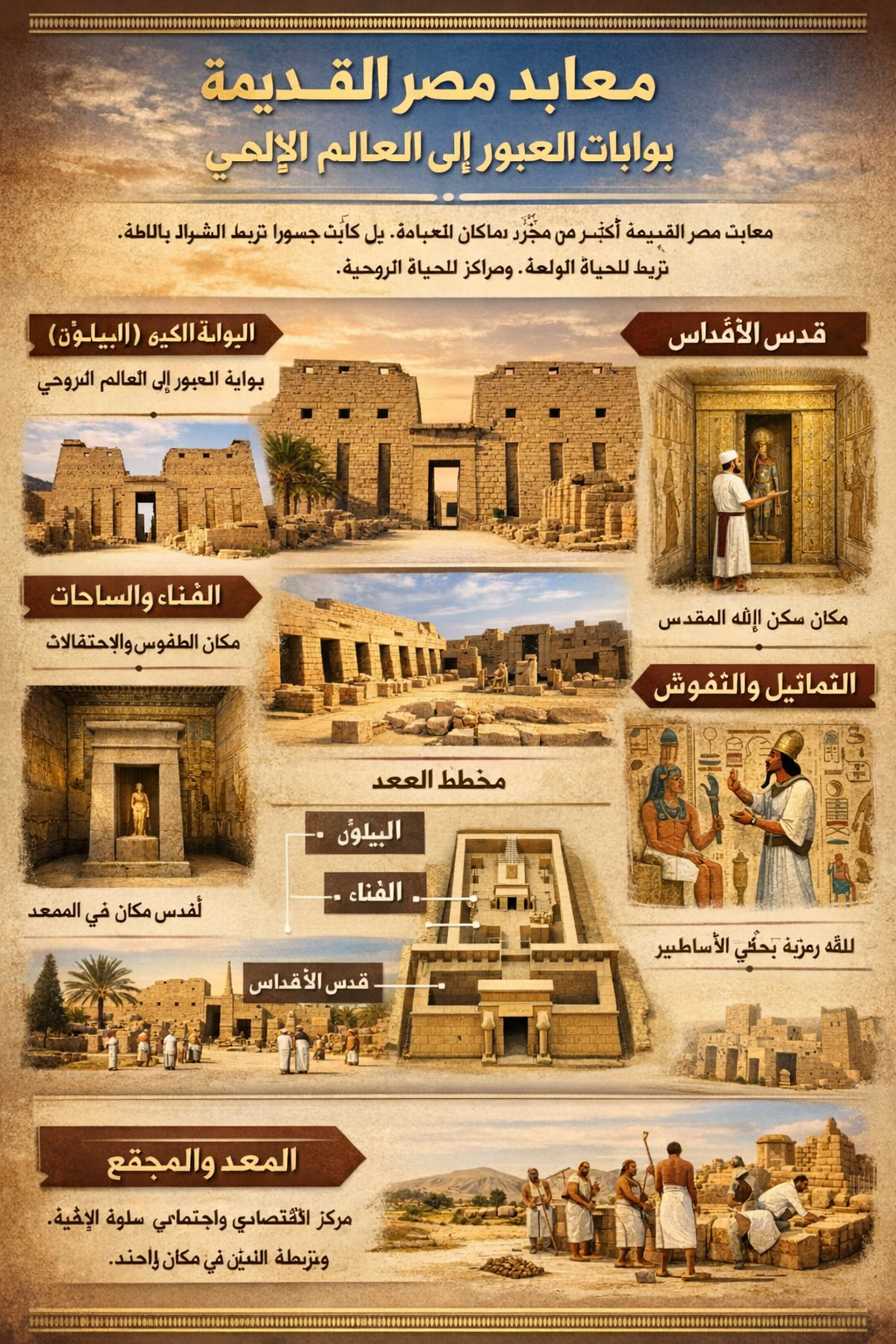 صورة مقال معابد مصر القديمة: بوابات العبور إلى العالم الإلهي