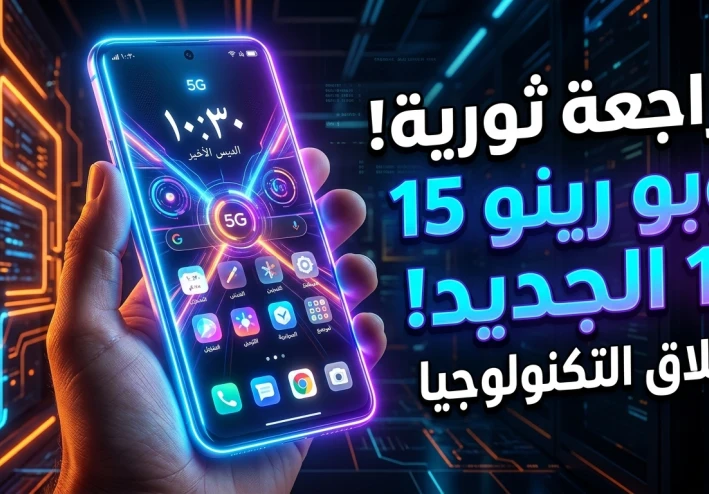 مراجعة شاملة لهاتف Oppo Reno 15 – تصميم فاخر وأداء قوي لعشاق التكنولوجيا