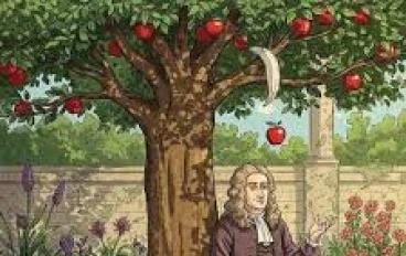 قصة التفاحة وقانون الجاذبية الكونية      نيوتن والتفاحة