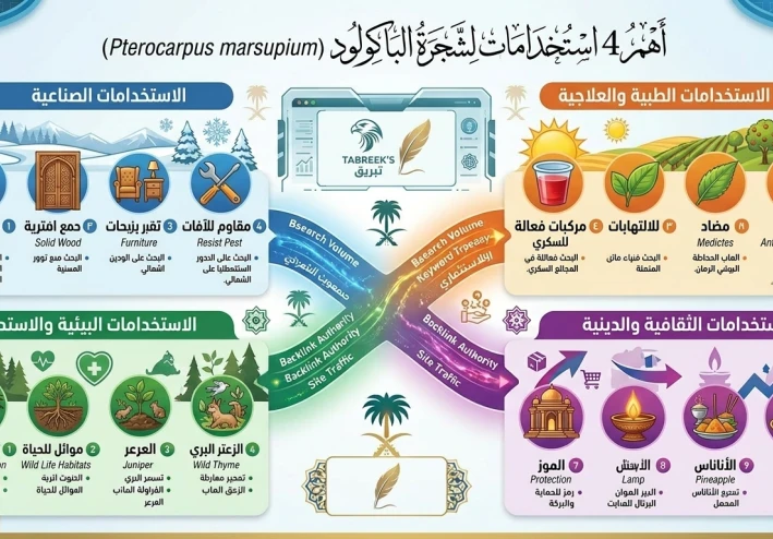 شجرة الباكولود (Pterocarpus marsupium): صيدلية الطبيعة وكنز الأخشاب الاستوائية